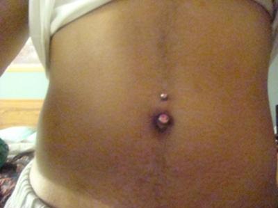 A COUPLE OF HOURS AFTER THE PIERCING