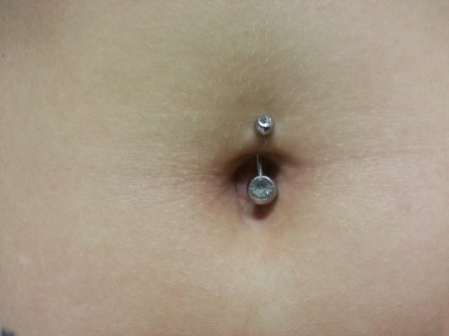 Belly piercing in Vegas